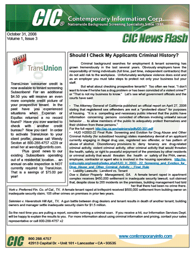 CIC News Flash